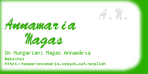annamaria magas business card