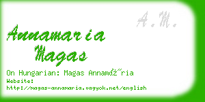 annamaria magas business card